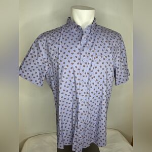 Publicopinion -Size L - Men Casual Lavender "Pretzel Shirt" Button-Down Shirt